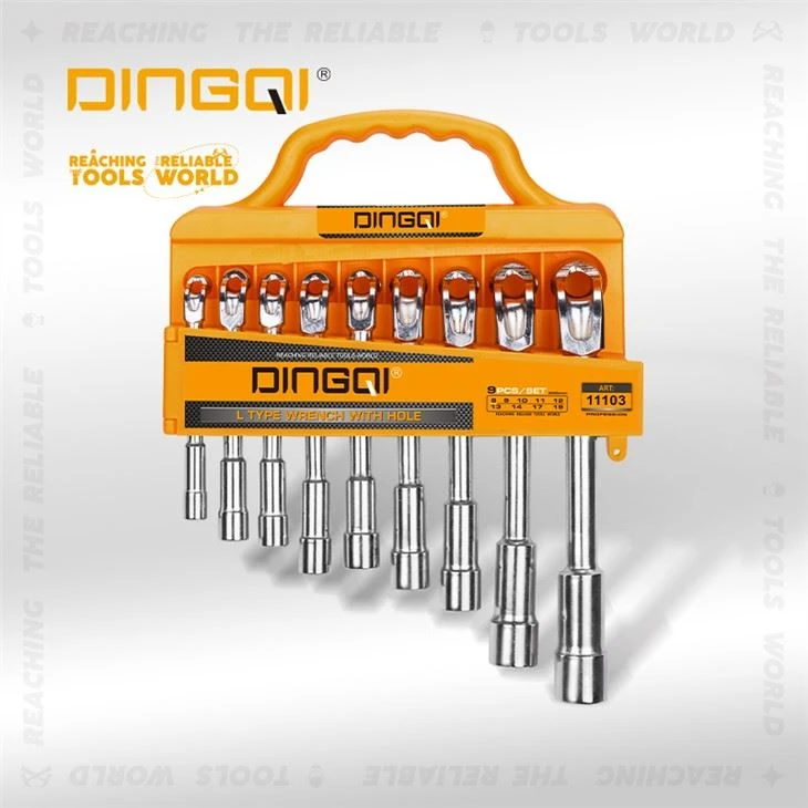 9PCS L Ratchet Tes Spanner Teeb